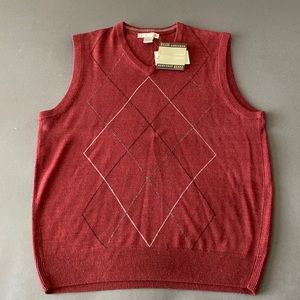 NWT mens Geoffrey Beene sweater vest, size large